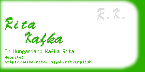 rita kafka business card